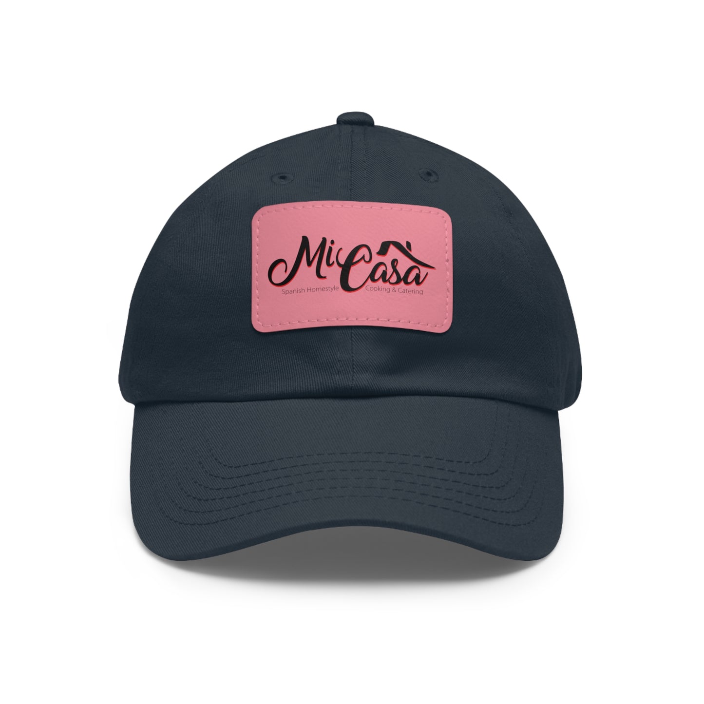 Mi Casa Logo - Dad Hat with Leather Patch (Rectangle)