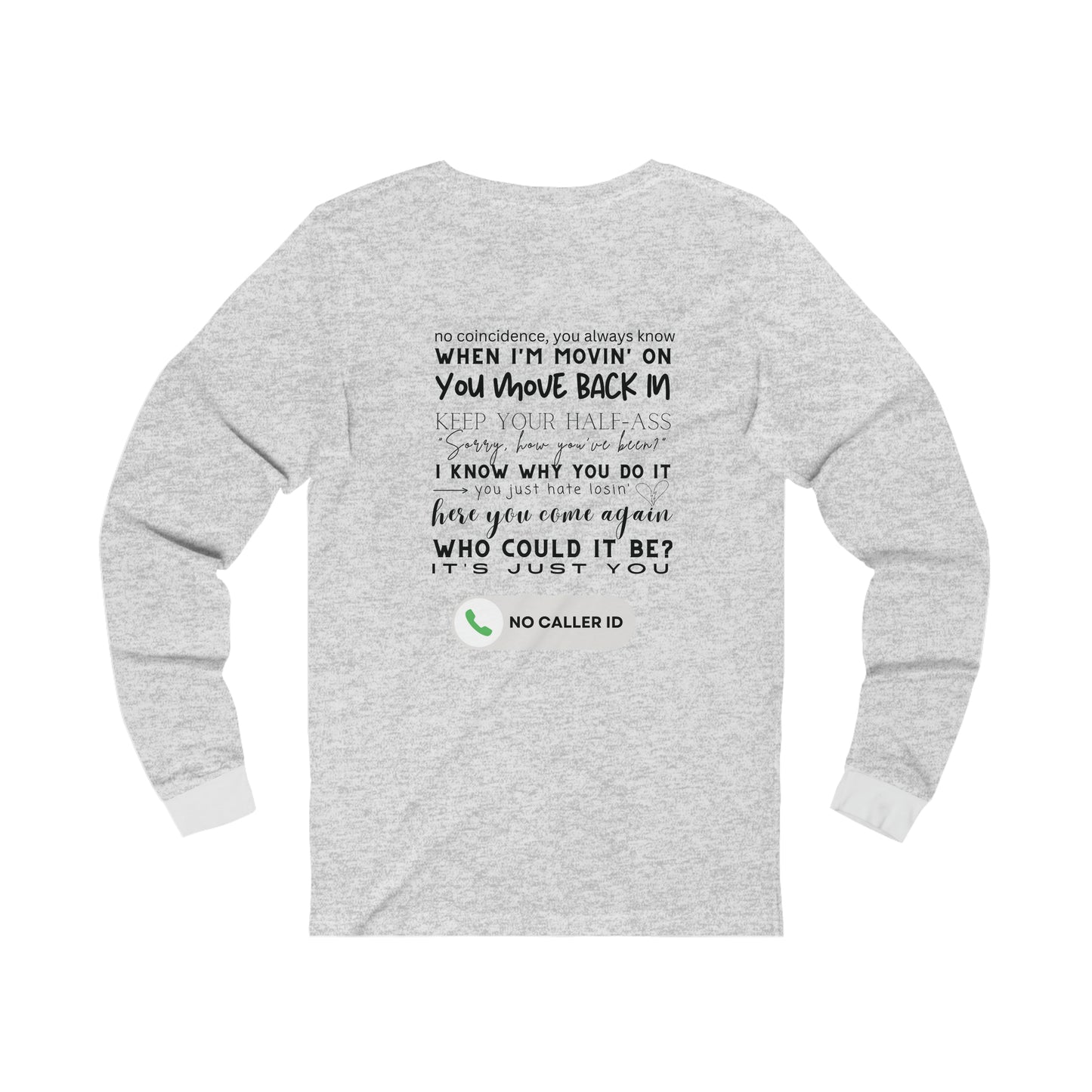 No Caller ID - Unisex Jersey Long Sleeve Tee