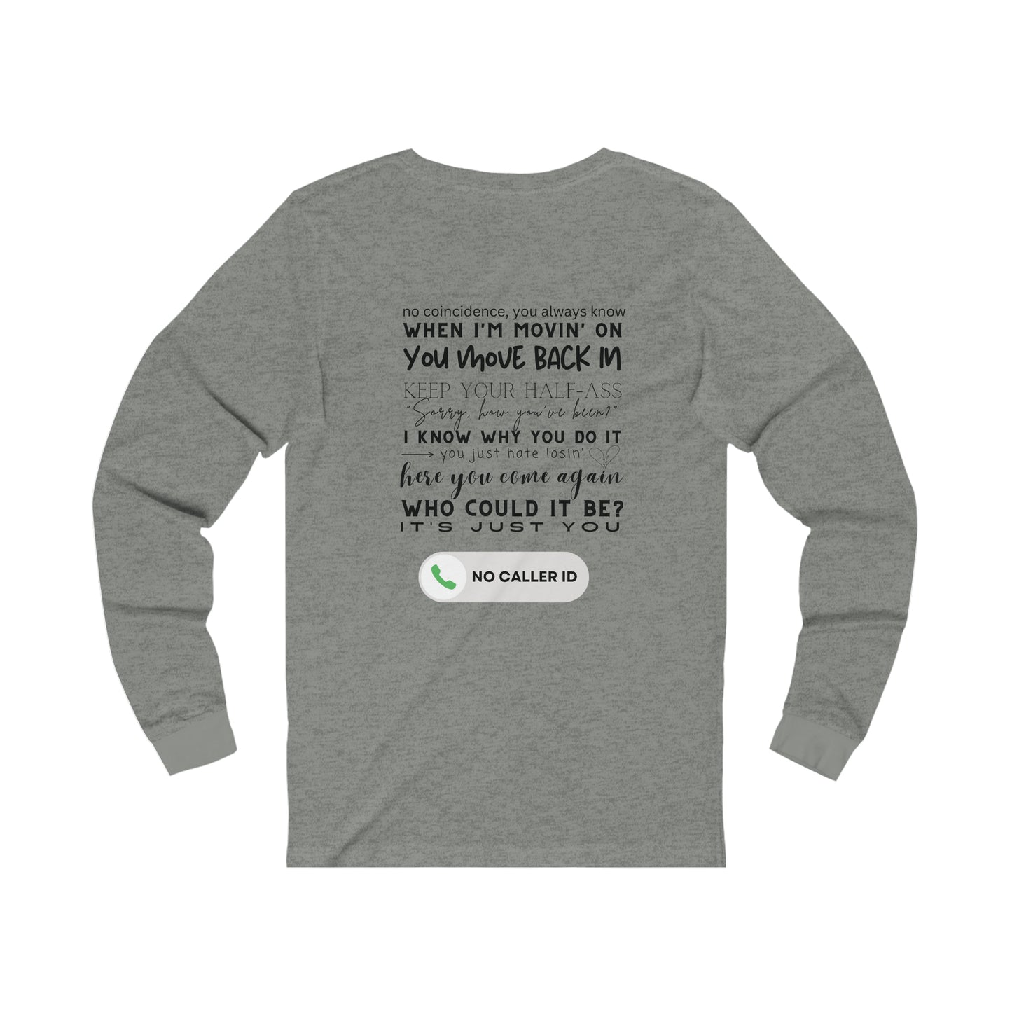 No Caller ID - Unisex Jersey Long Sleeve Tee