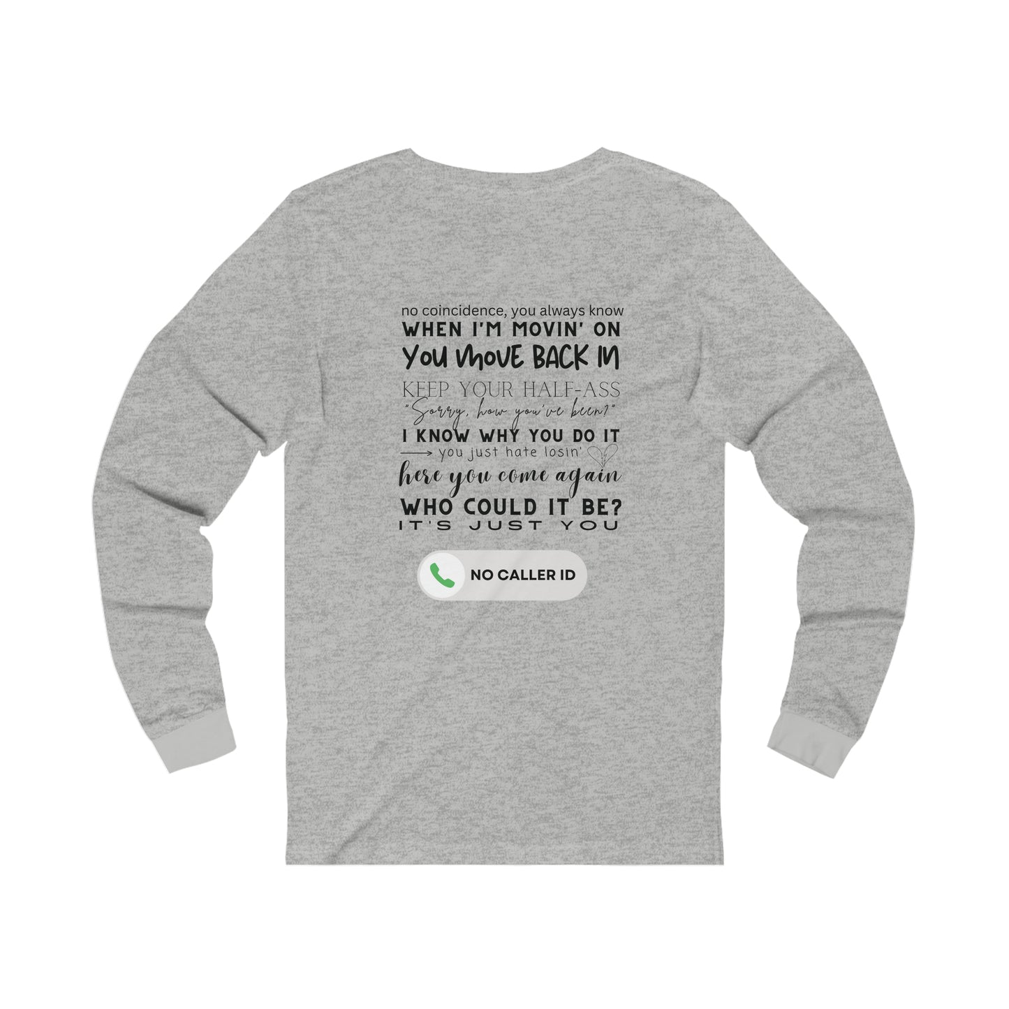 No Caller ID - Unisex Jersey Long Sleeve Tee