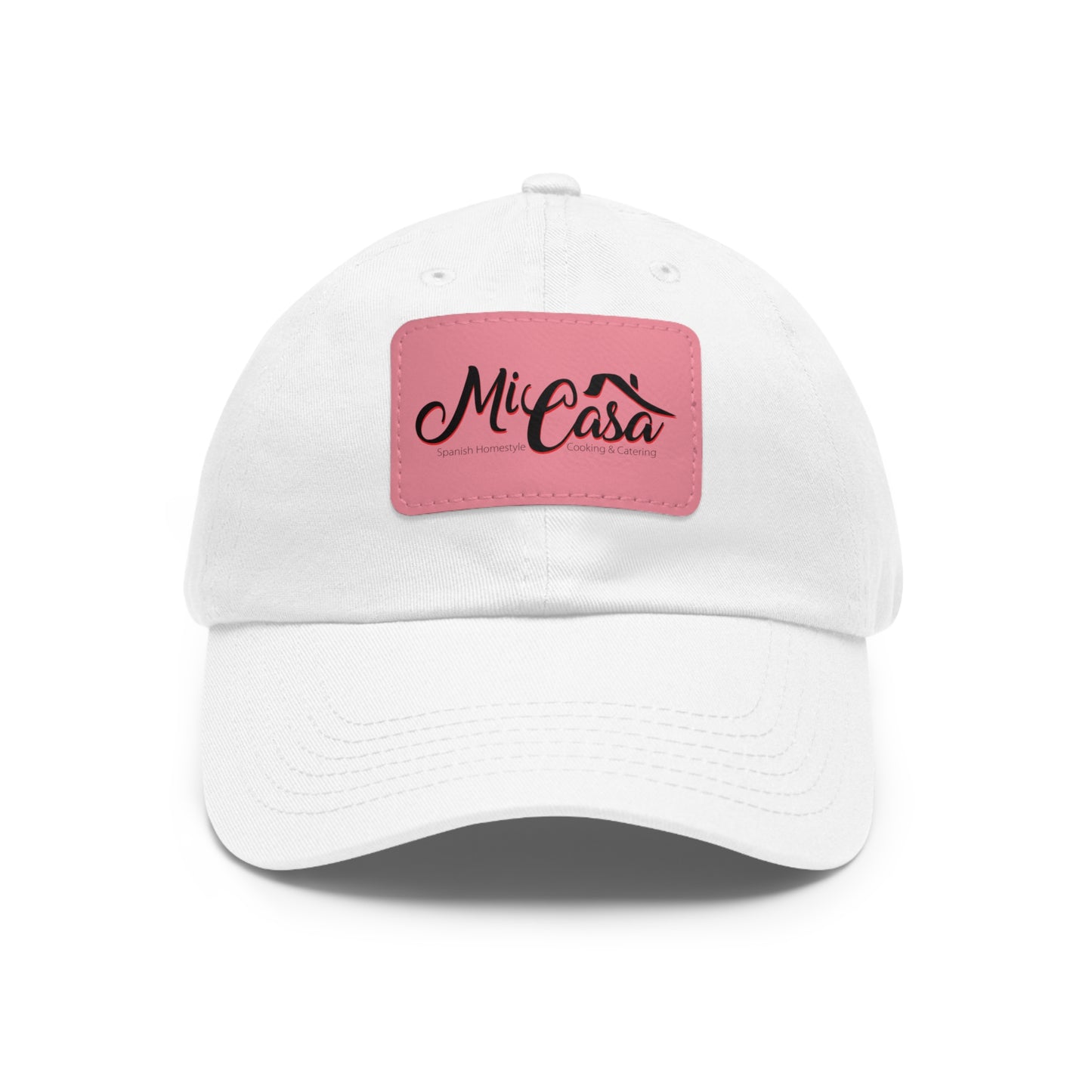 Mi Casa Logo - Dad Hat with Leather Patch (Rectangle)