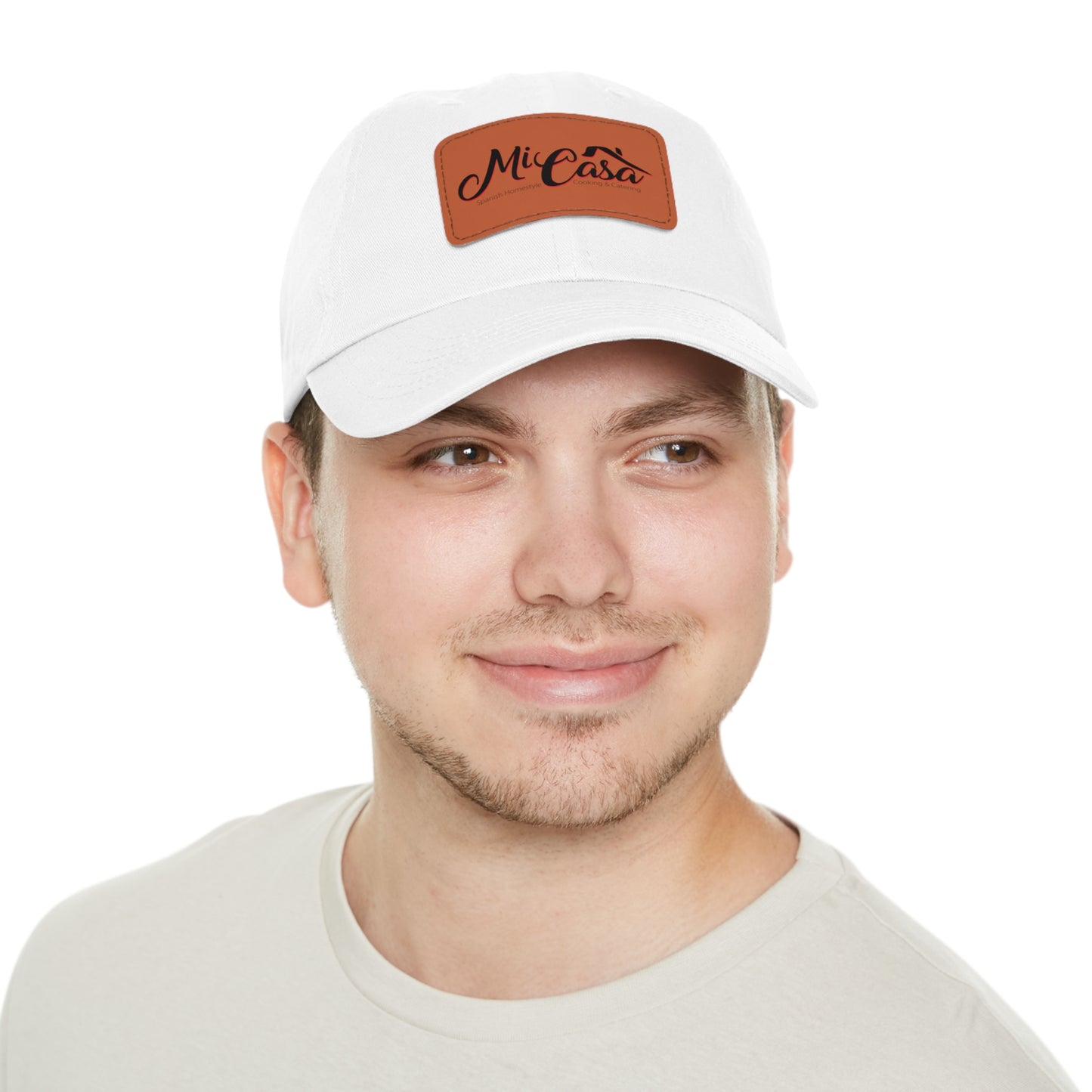 Mi Casa Logo - Dad Hat with Leather Patch (Rectangle)