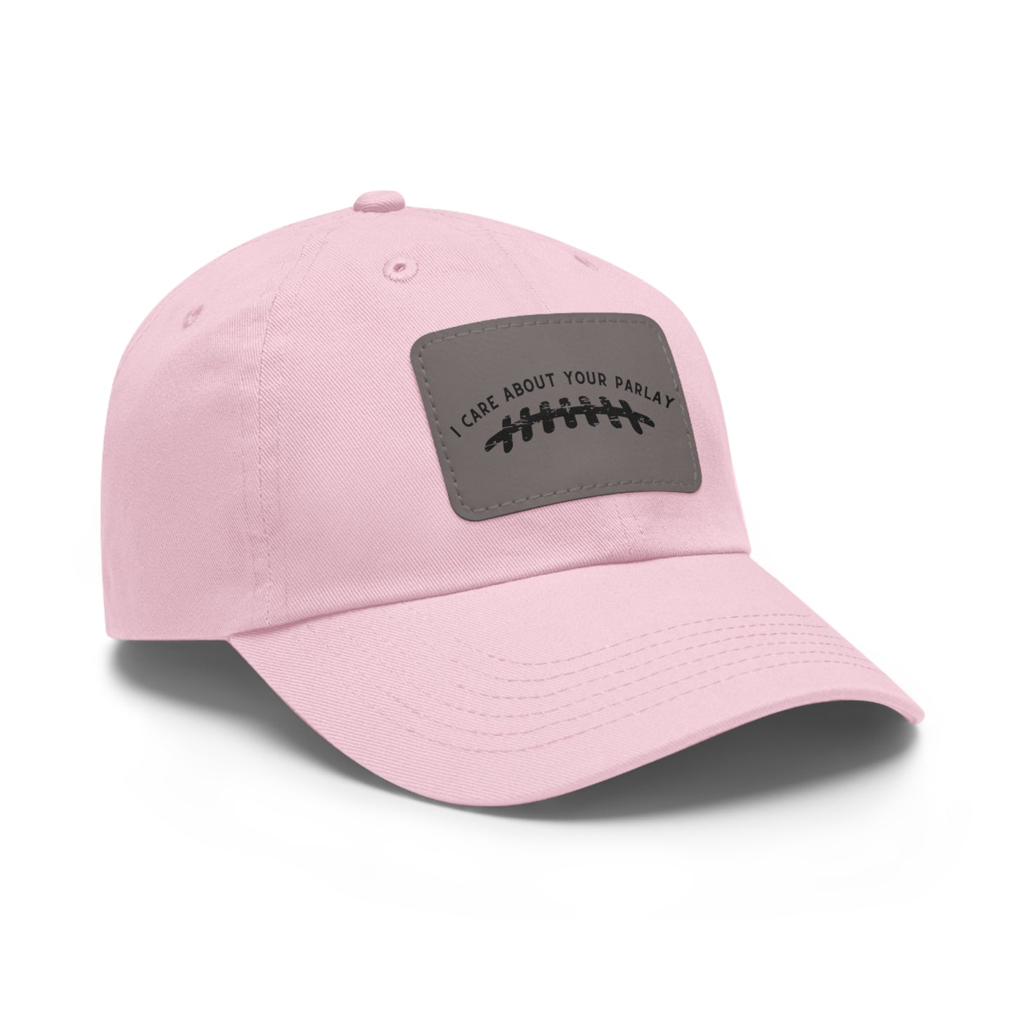 DraftQueen - Dad Hat with Leather Patch (Rectangle)