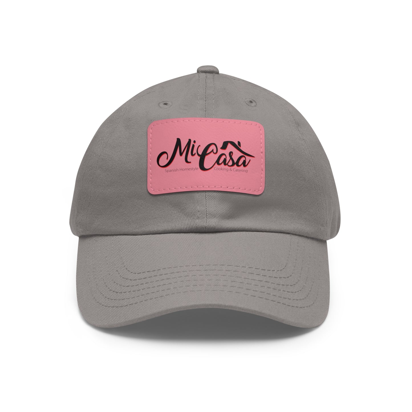 Mi Casa Logo - Dad Hat with Leather Patch (Rectangle)