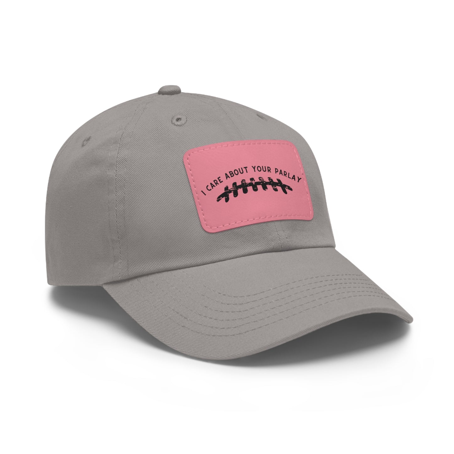 DraftQueen - Dad Hat with Leather Patch (Rectangle)