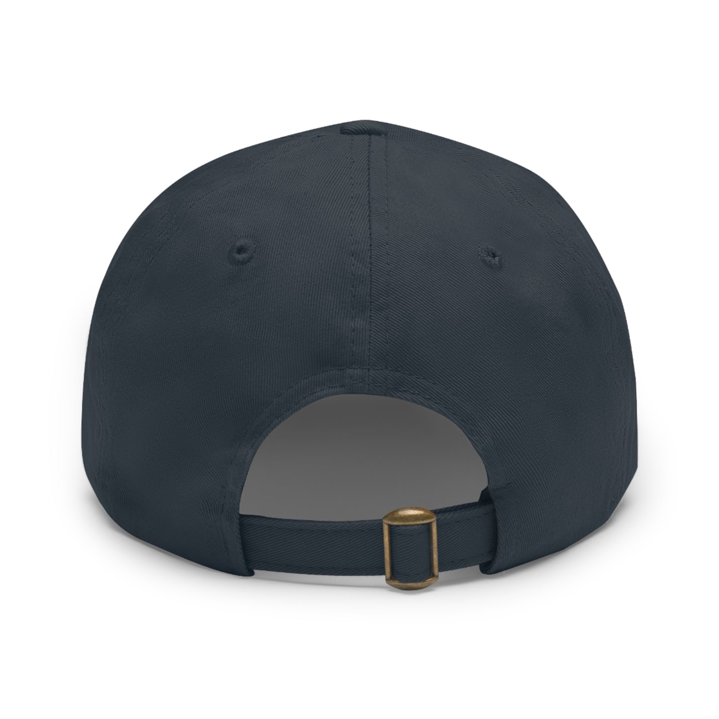 DraftQueen - Dad Hat with Leather Patch (Rectangle)