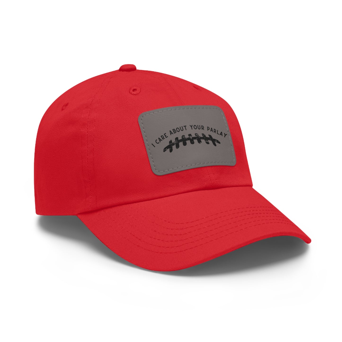 DraftQueen - Dad Hat with Leather Patch (Rectangle)