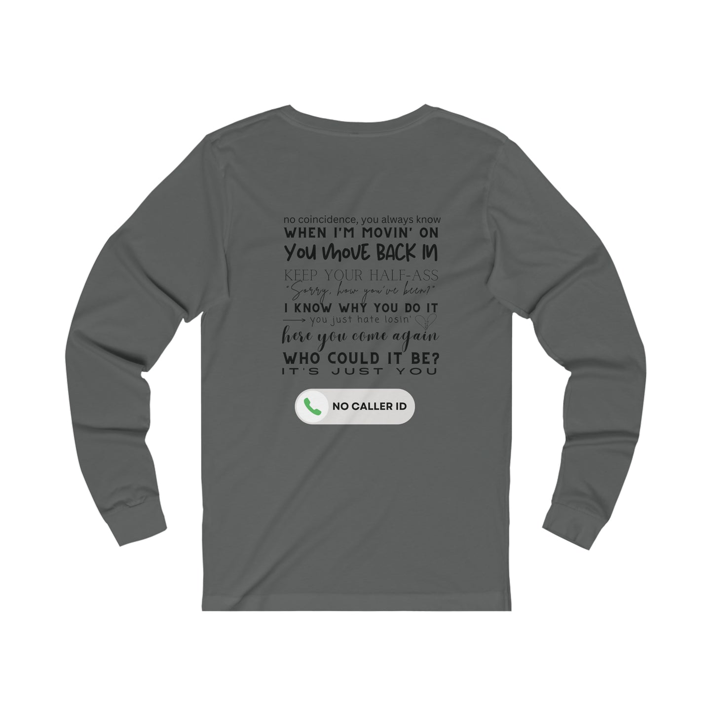 No Caller ID - Unisex Jersey Long Sleeve Tee