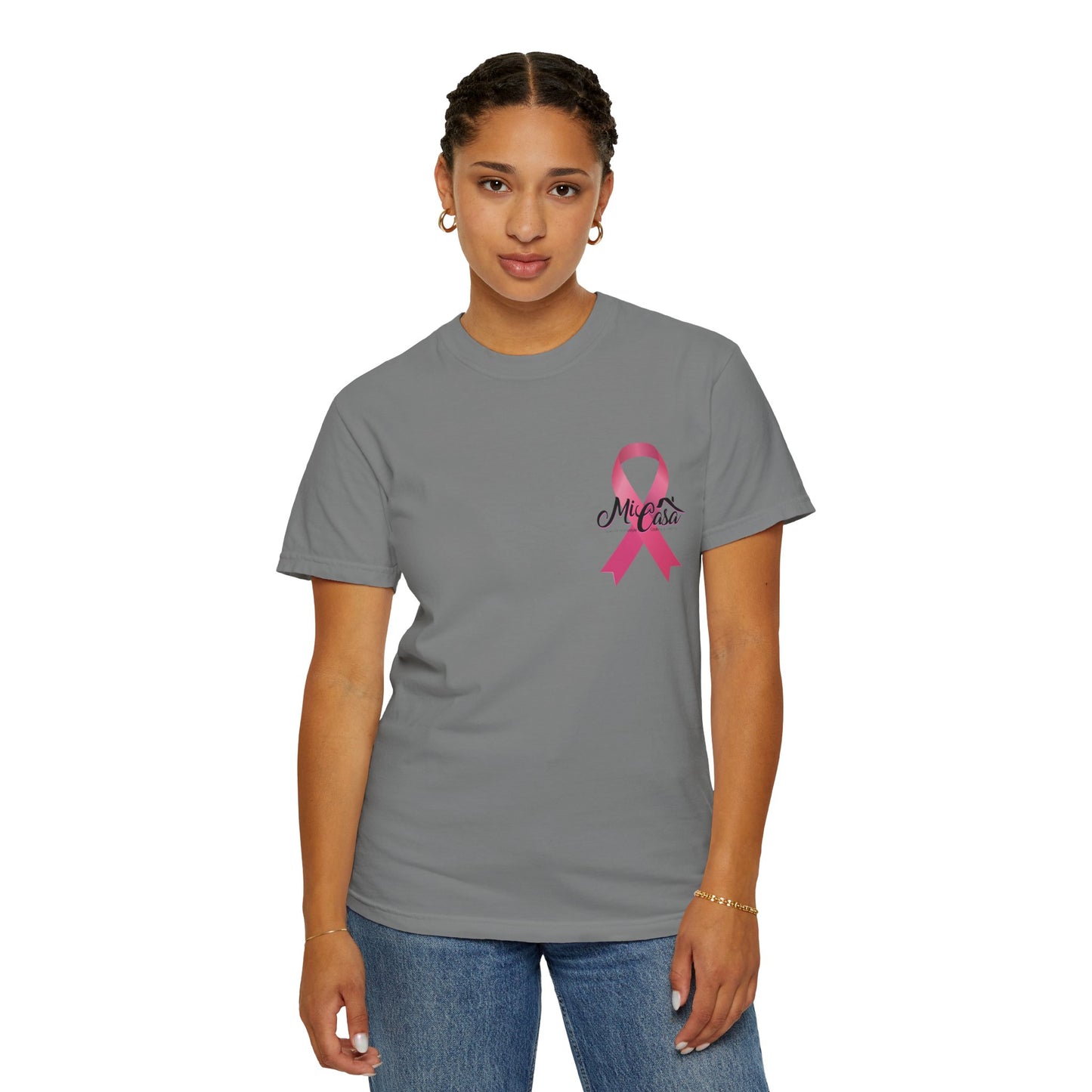 Breast Cancer Awareness Month - Mi Casa - Garment-Dyed T-shirt