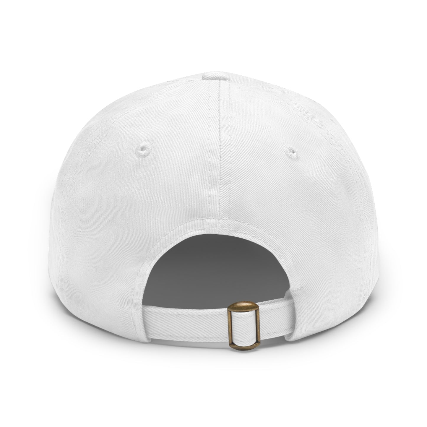 DraftQueen - Dad Hat with Leather Patch (Rectangle)