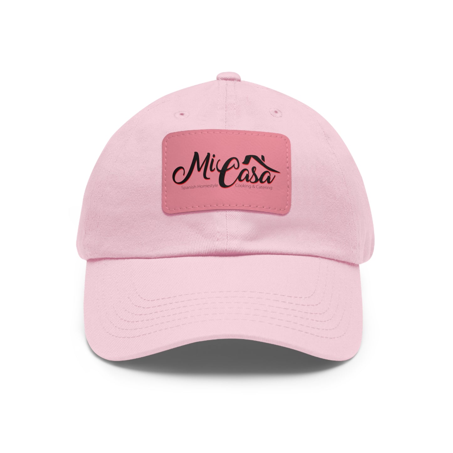 Mi Casa Logo - Dad Hat with Leather Patch (Rectangle)