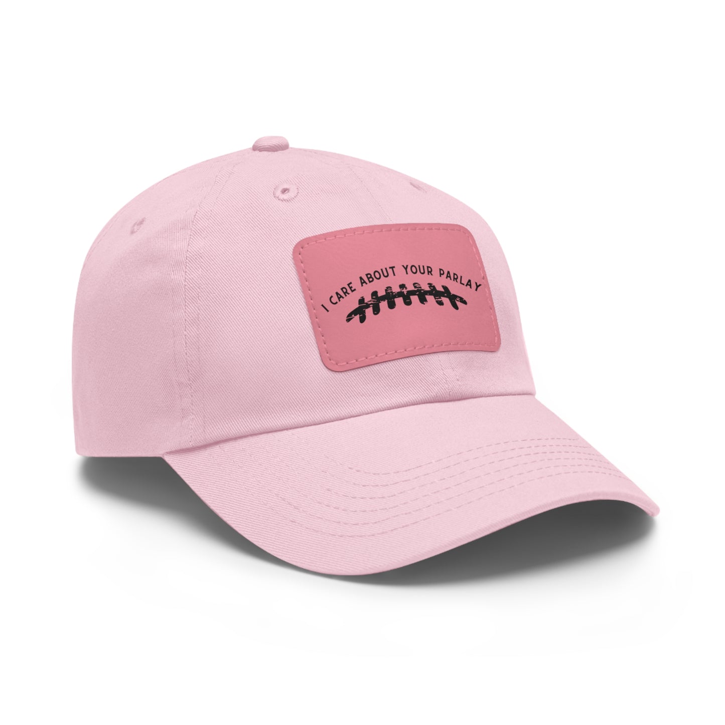 DraftQueen - Dad Hat with Leather Patch (Rectangle)