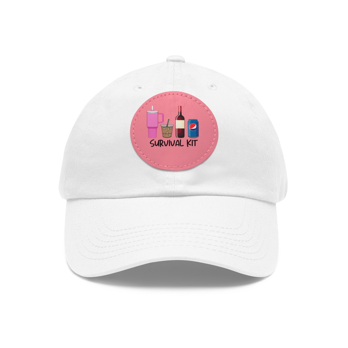 Survival - Dad Hat with Leather Patch (Round)