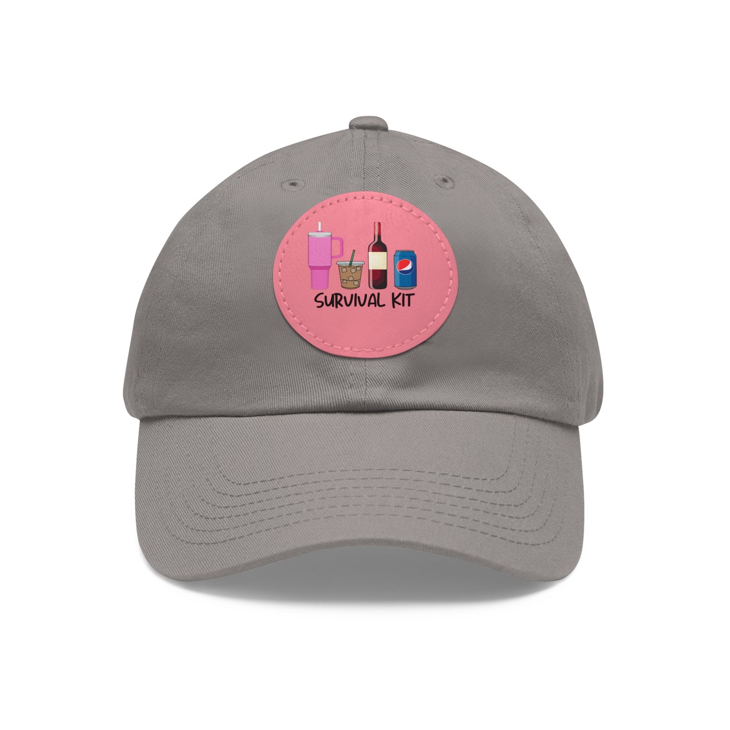 Survival - Dad Hat with Leather Patch (Round)