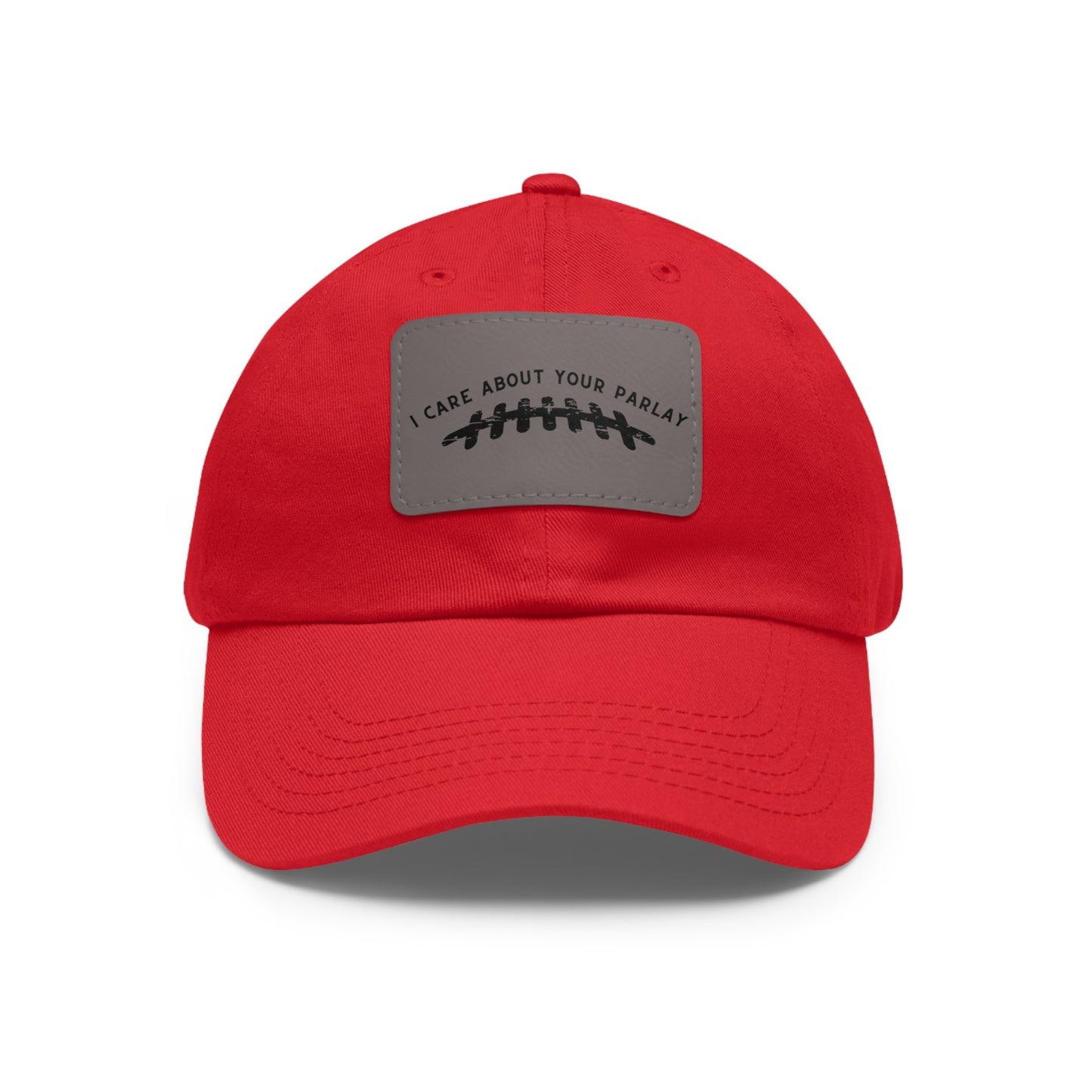 DraftQueen - Dad Hat with Leather Patch (Rectangle)