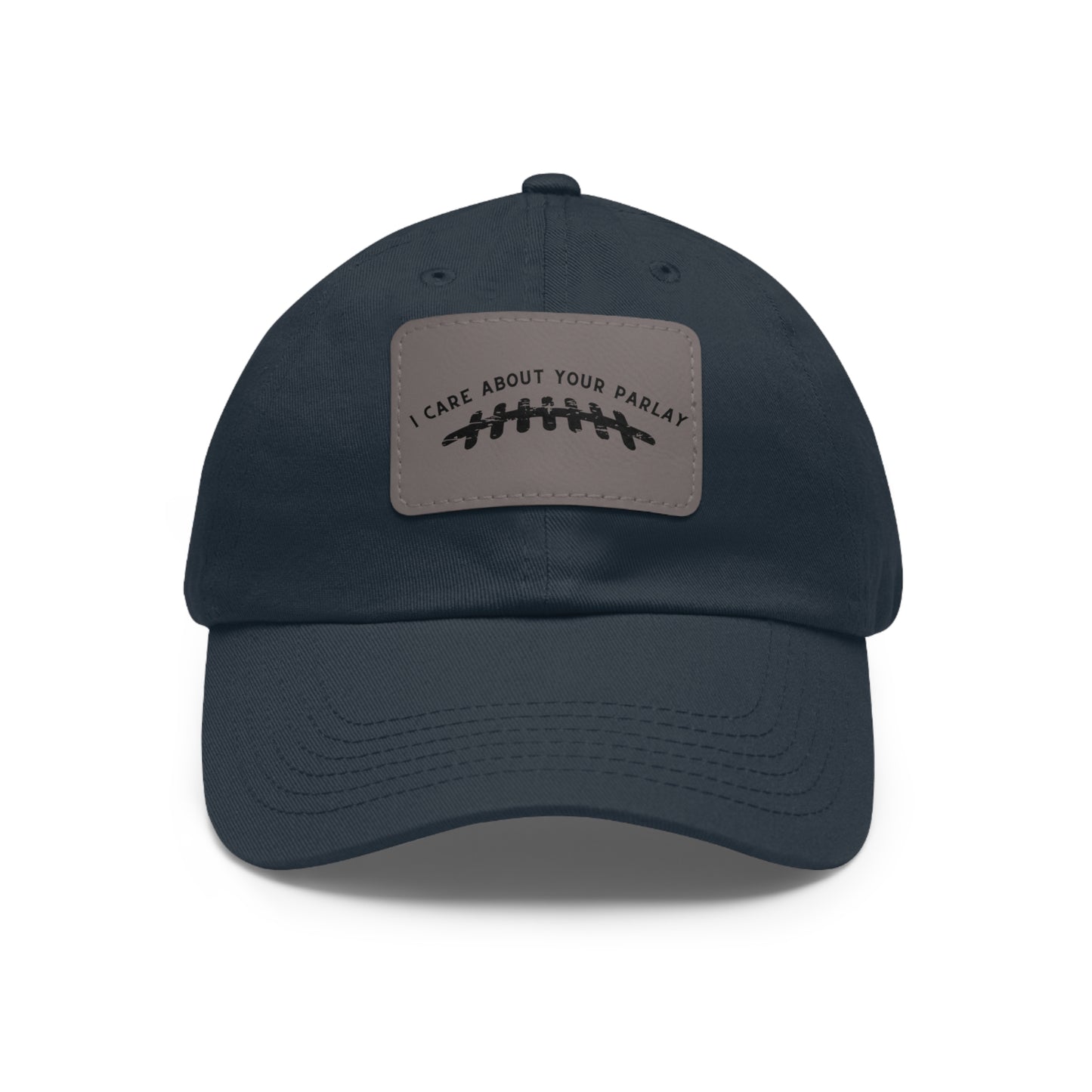 DraftQueen - Dad Hat with Leather Patch (Rectangle)