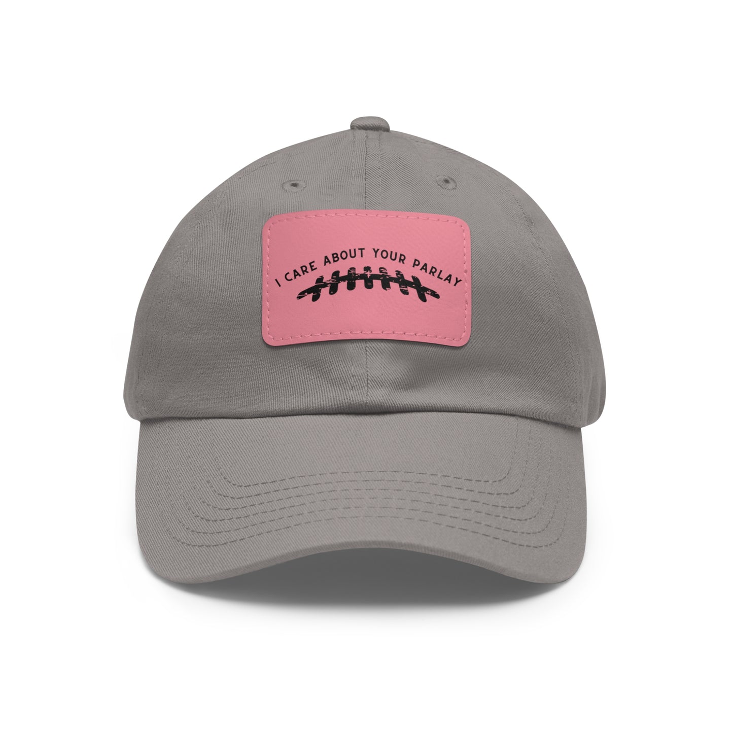 DraftQueen - Dad Hat with Leather Patch (Rectangle)