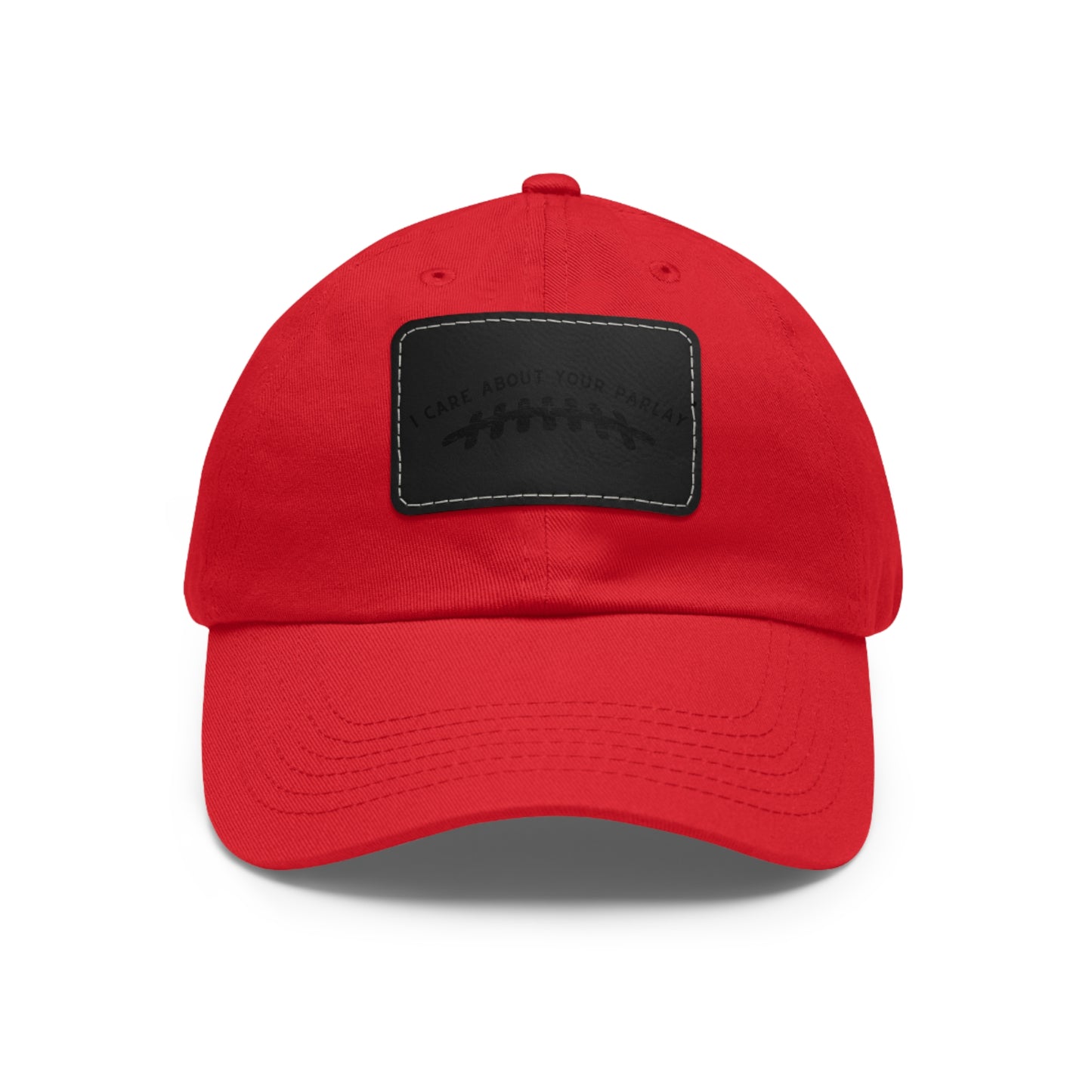 DraftQueen - Dad Hat with Leather Patch (Rectangle)