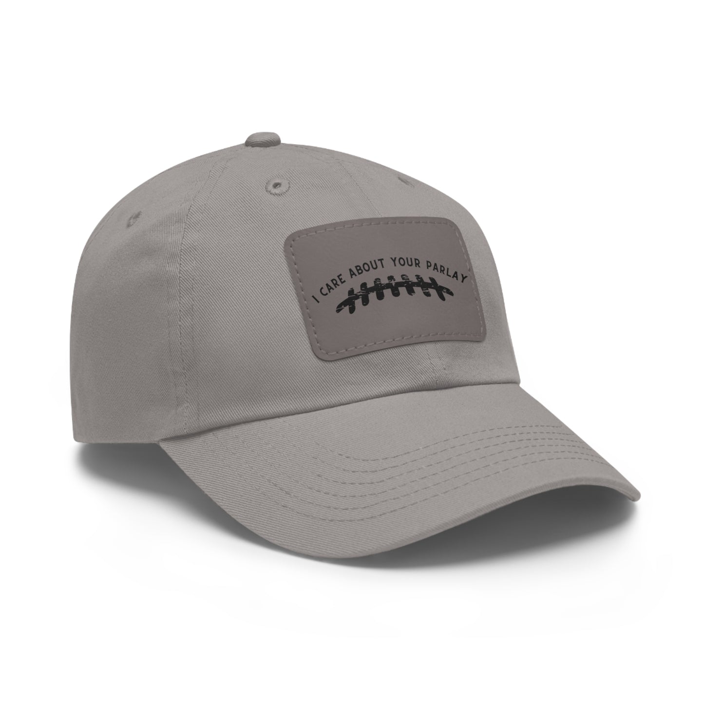 DraftQueen - Dad Hat with Leather Patch (Rectangle)