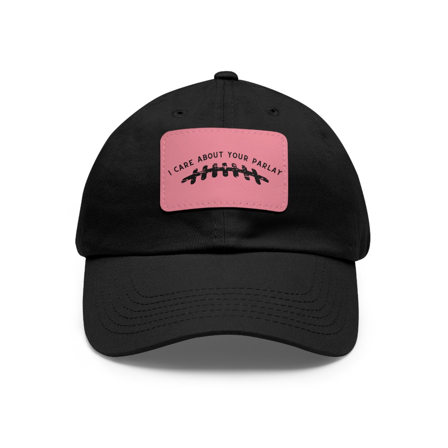 DraftQueen - Dad Hat with Leather Patch (Rectangle)