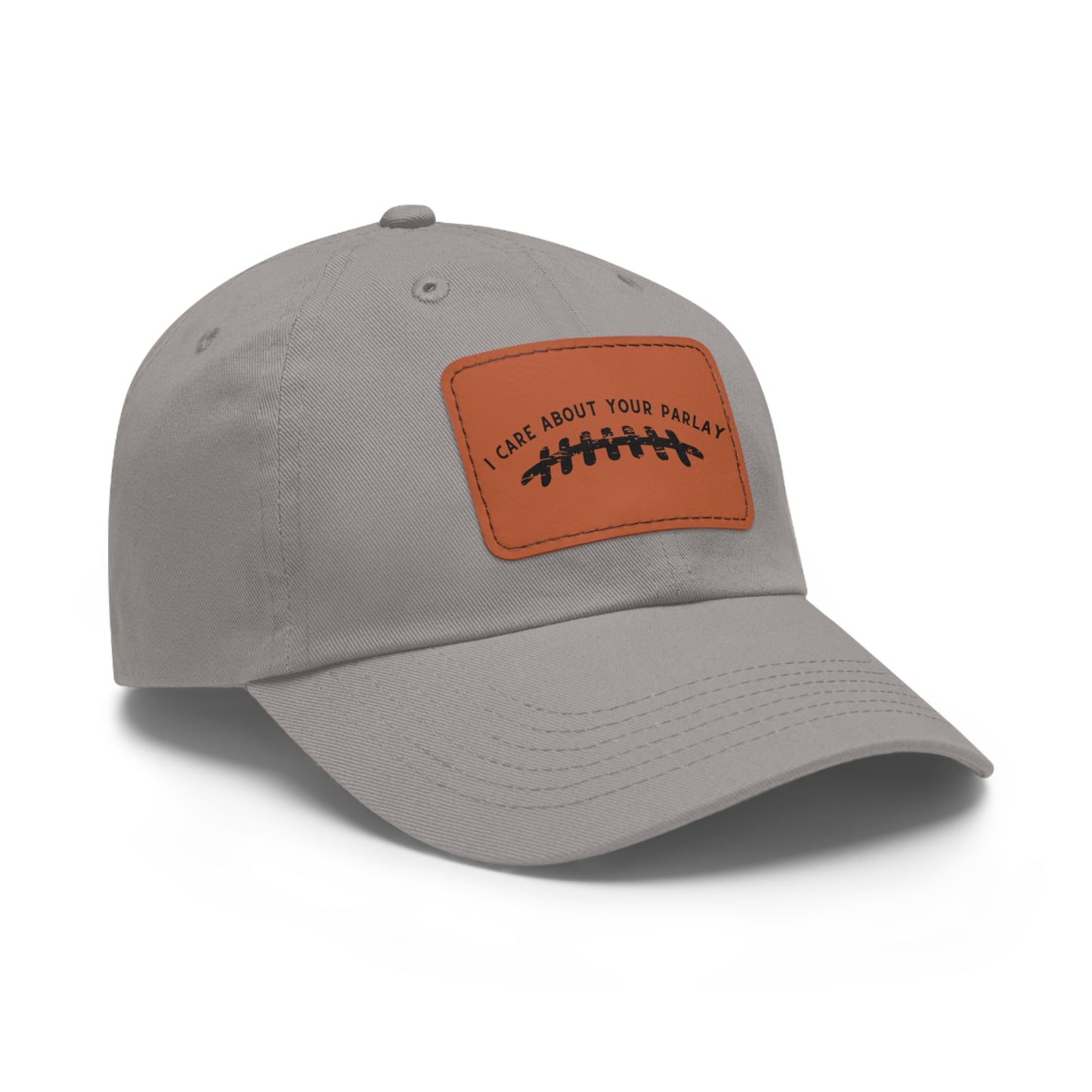 DraftQueen - Dad Hat with Leather Patch (Rectangle)