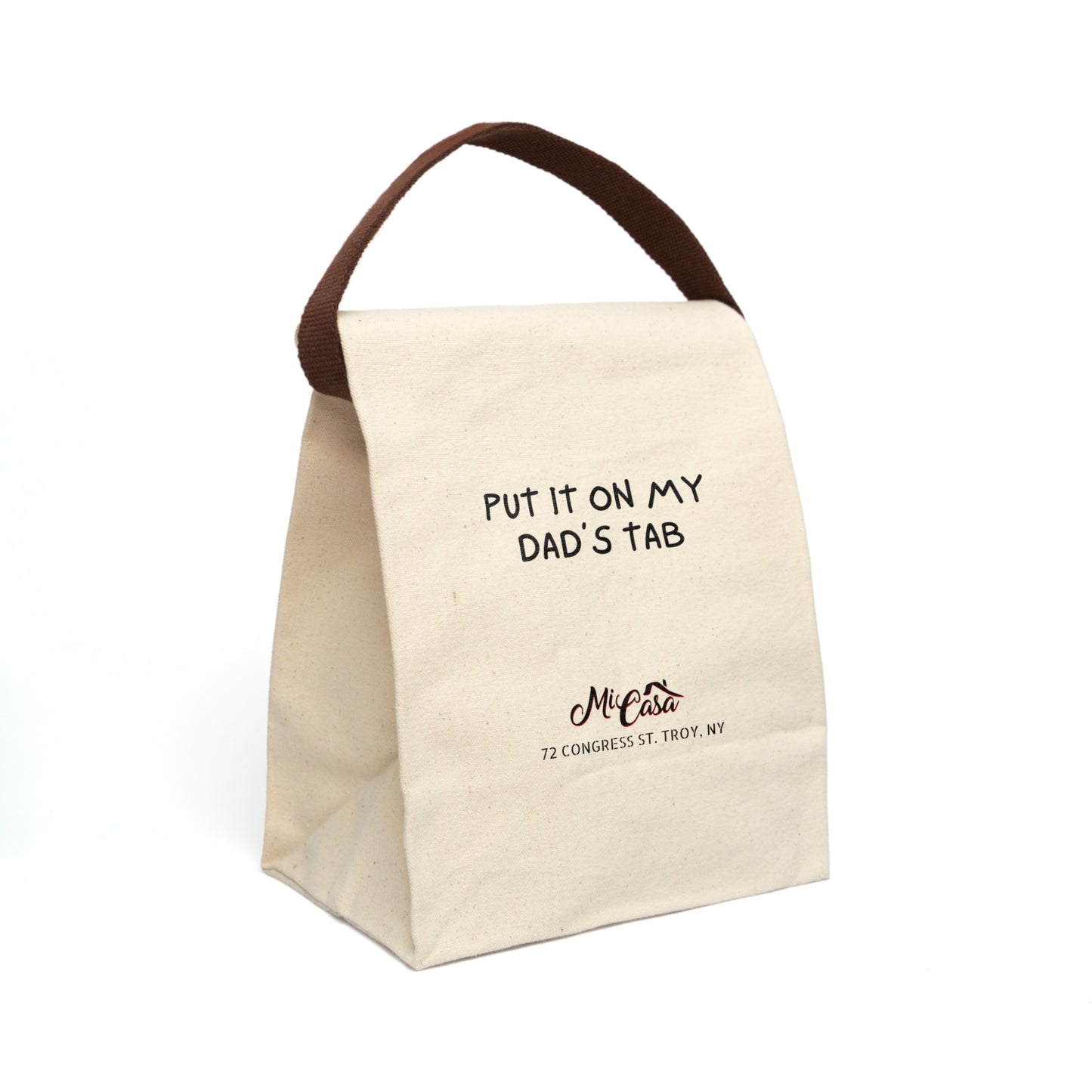 Mi Casa - Dad's Tab - Canvas Lunch Bag With Strap