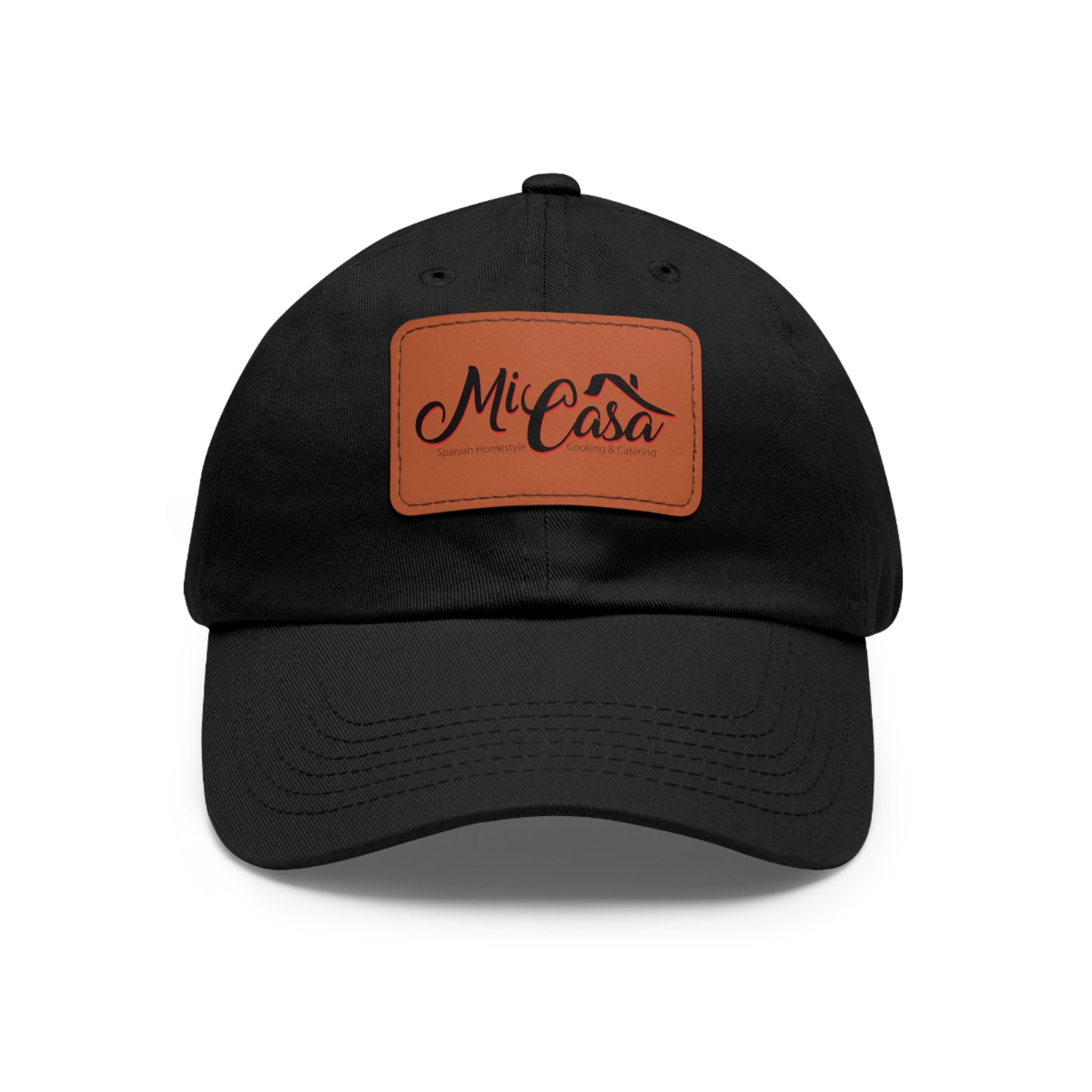 Mi Casa Logo - Dad Hat with Leather Patch (Rectangle)