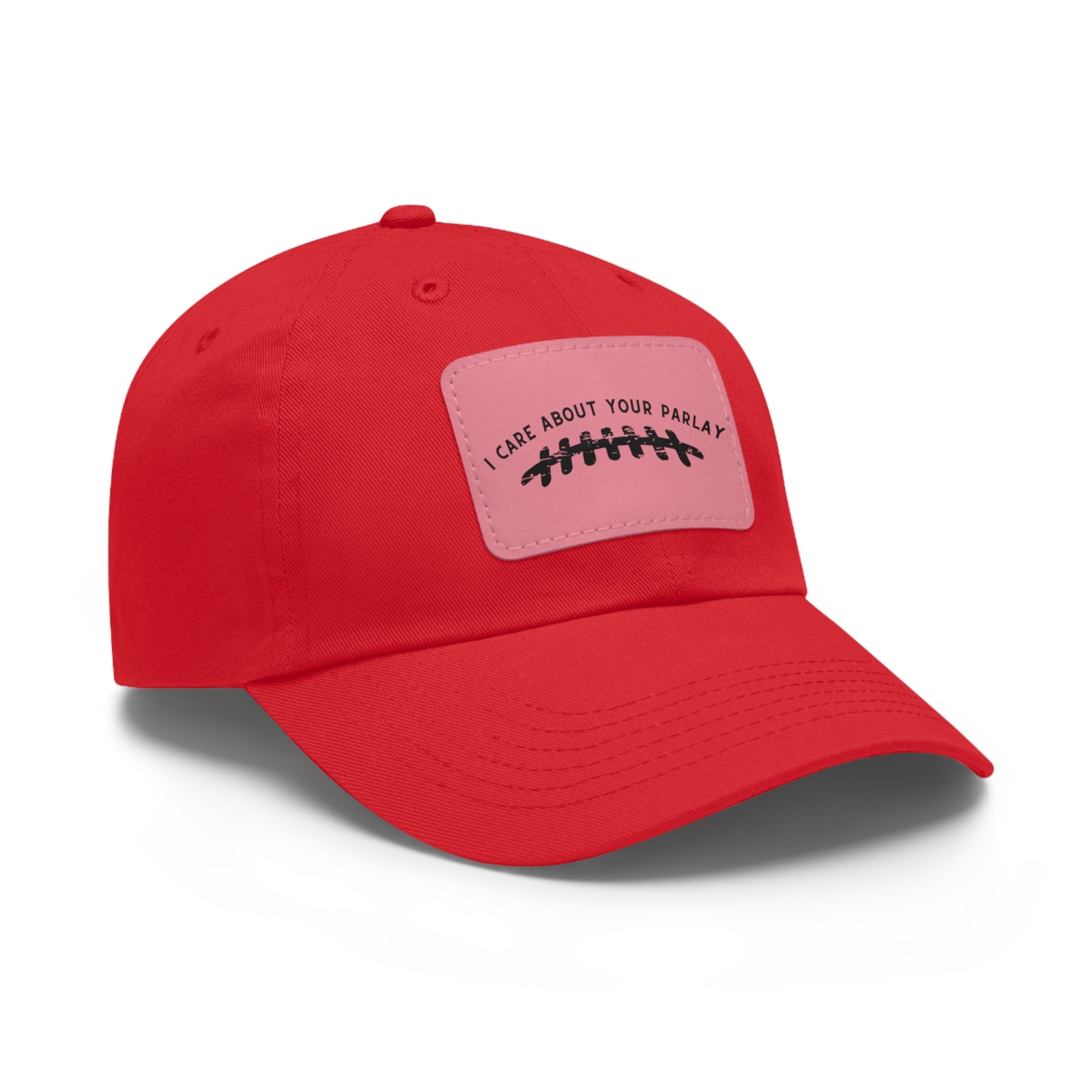 DraftQueen - Dad Hat with Leather Patch (Rectangle)