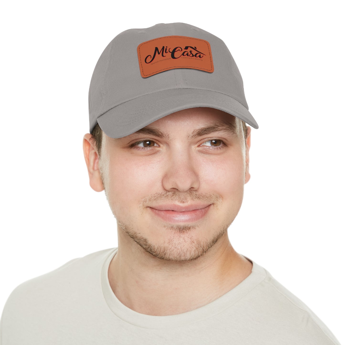 Mi Casa Logo - Dad Hat with Leather Patch (Rectangle)