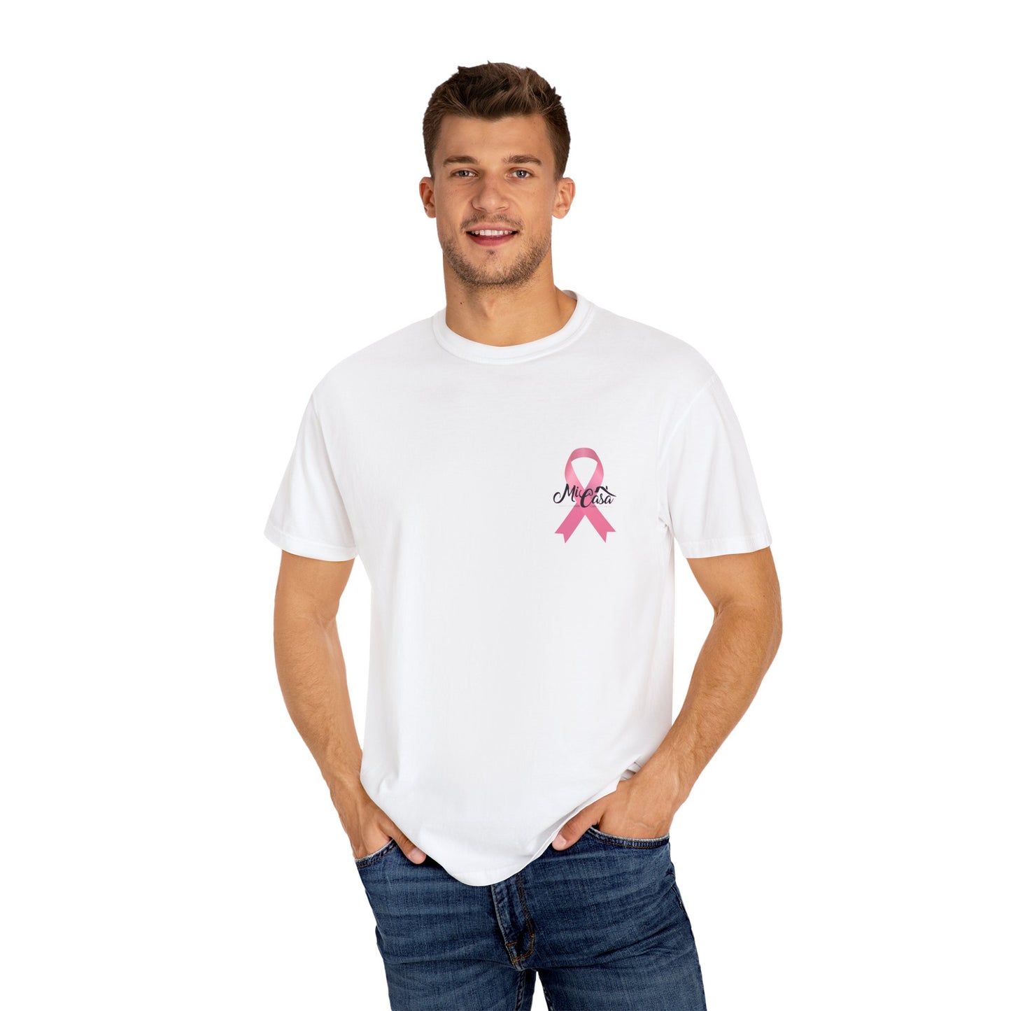 Breast Cancer Awareness - Mi Casa - Oversize Fit - Unisex Garment-Dyed T-shirt