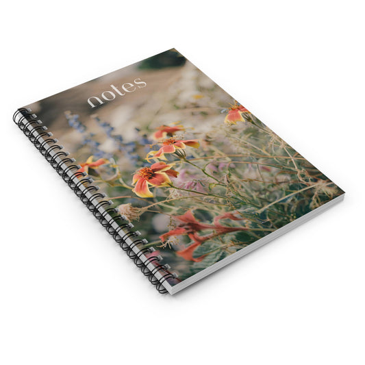 Spiral Notebook - Ruled Line - Wild Flowers