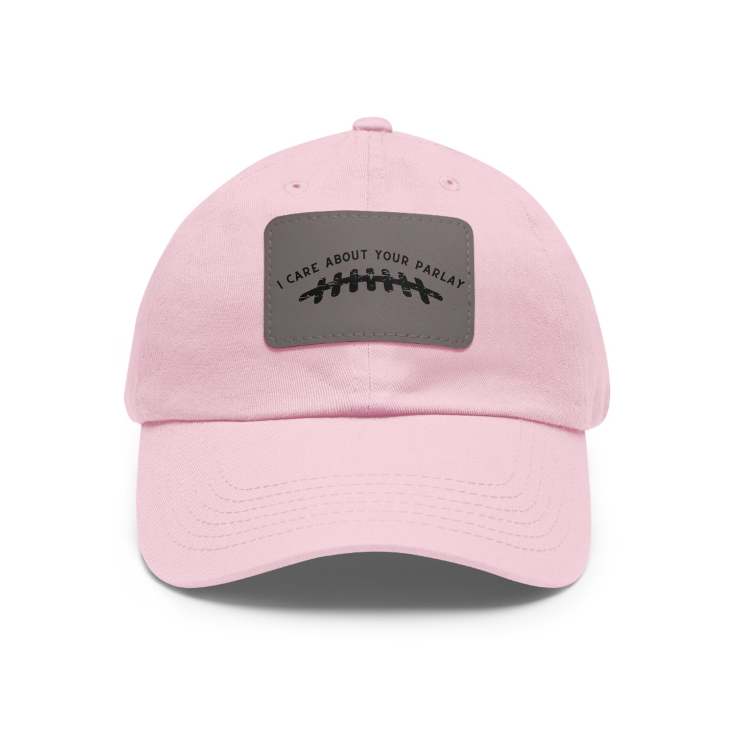 DraftQueen - Dad Hat with Leather Patch (Rectangle)