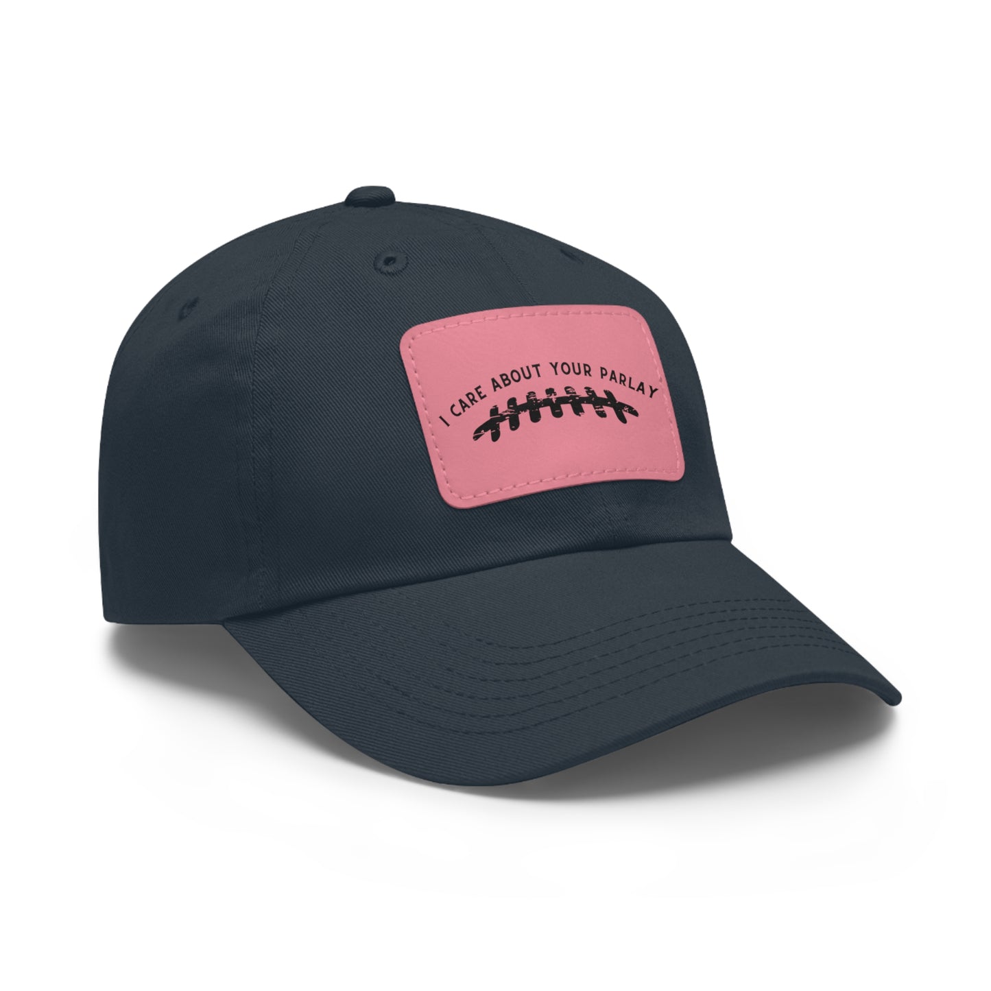 DraftQueen - Dad Hat with Leather Patch (Rectangle)