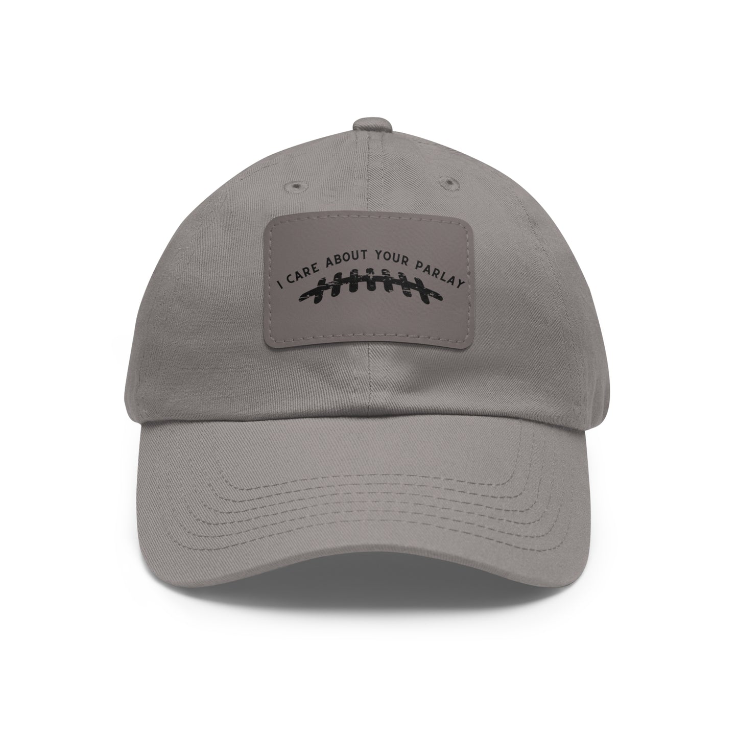 DraftQueen - Dad Hat with Leather Patch (Rectangle)