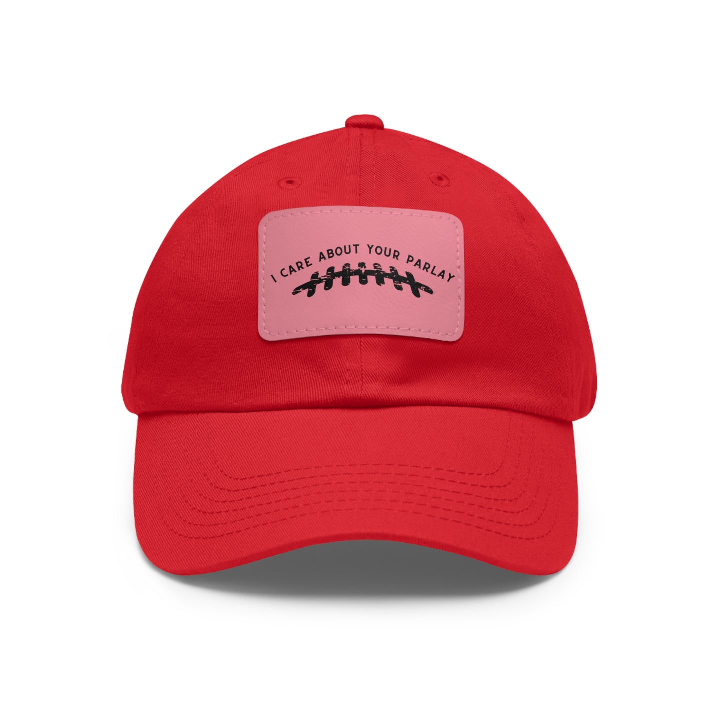 DraftQueen - Dad Hat with Leather Patch (Rectangle)