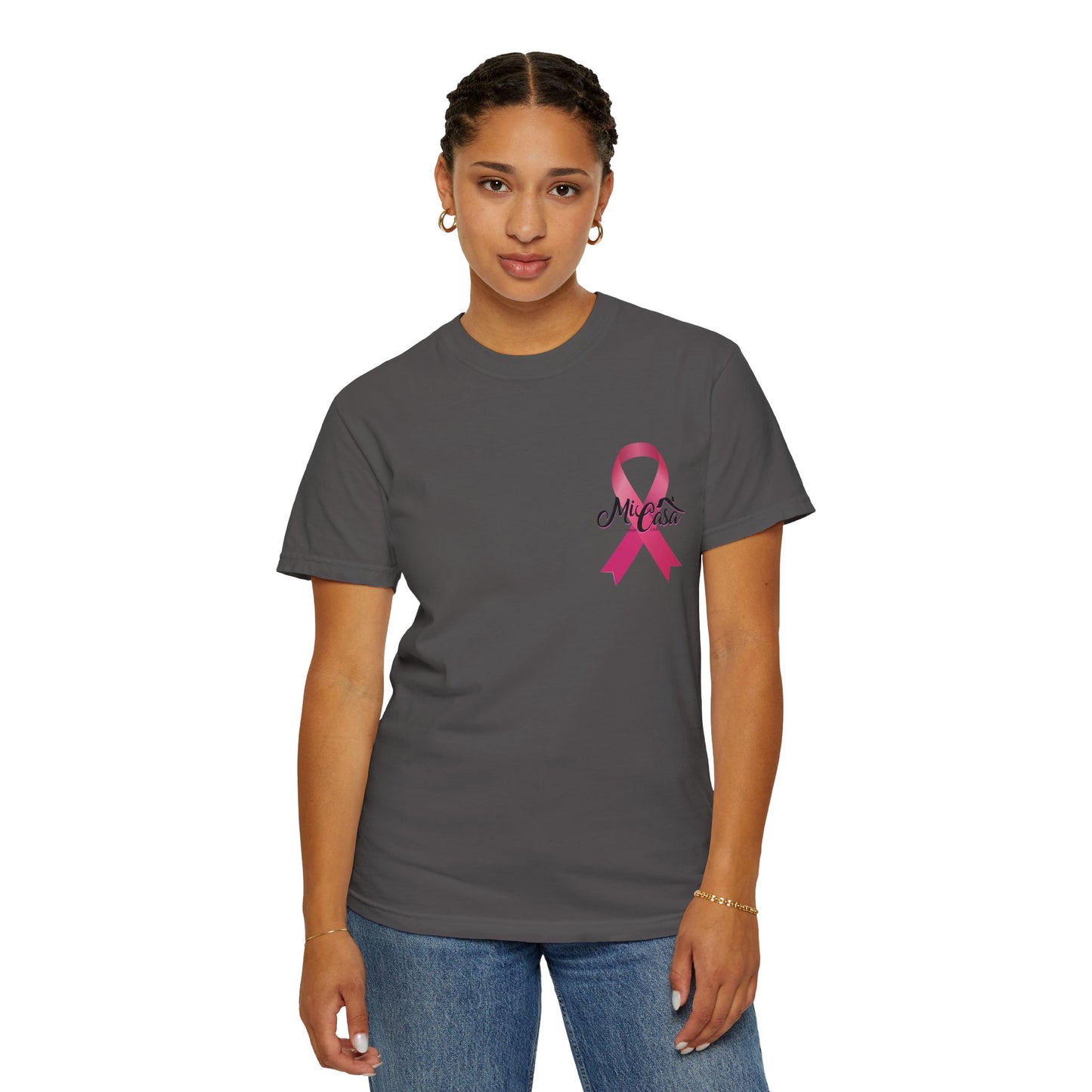 Breast Cancer Awareness Month - Mi Casa - Garment-Dyed T-shirt