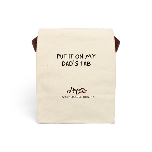 Mi Casa - Dad's Tab - Canvas Lunch Bag With Strap