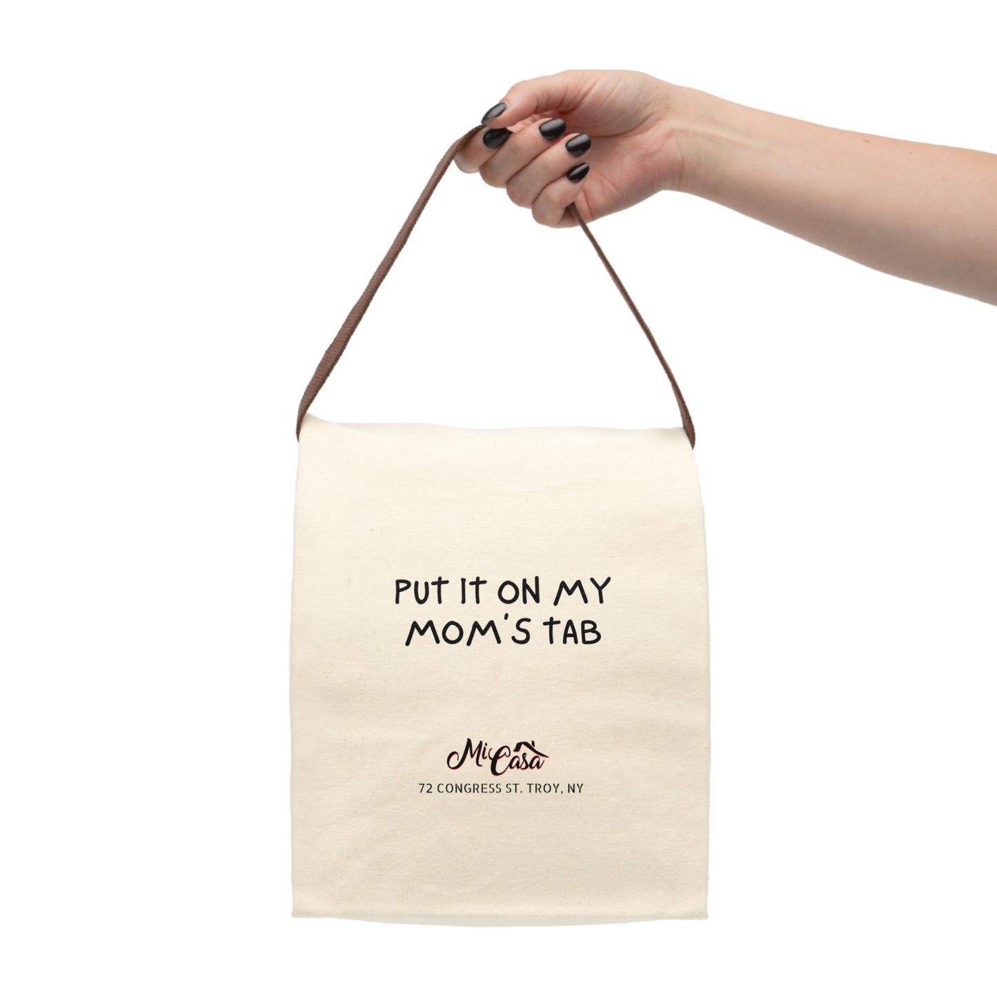 Mi Casa - Mom's Tab - Canvas Lunch Bag With Strap