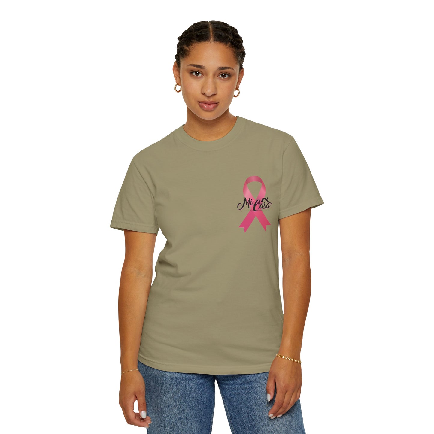 Breast Cancer Awareness Month - Mi Casa - Garment-Dyed T-shirt