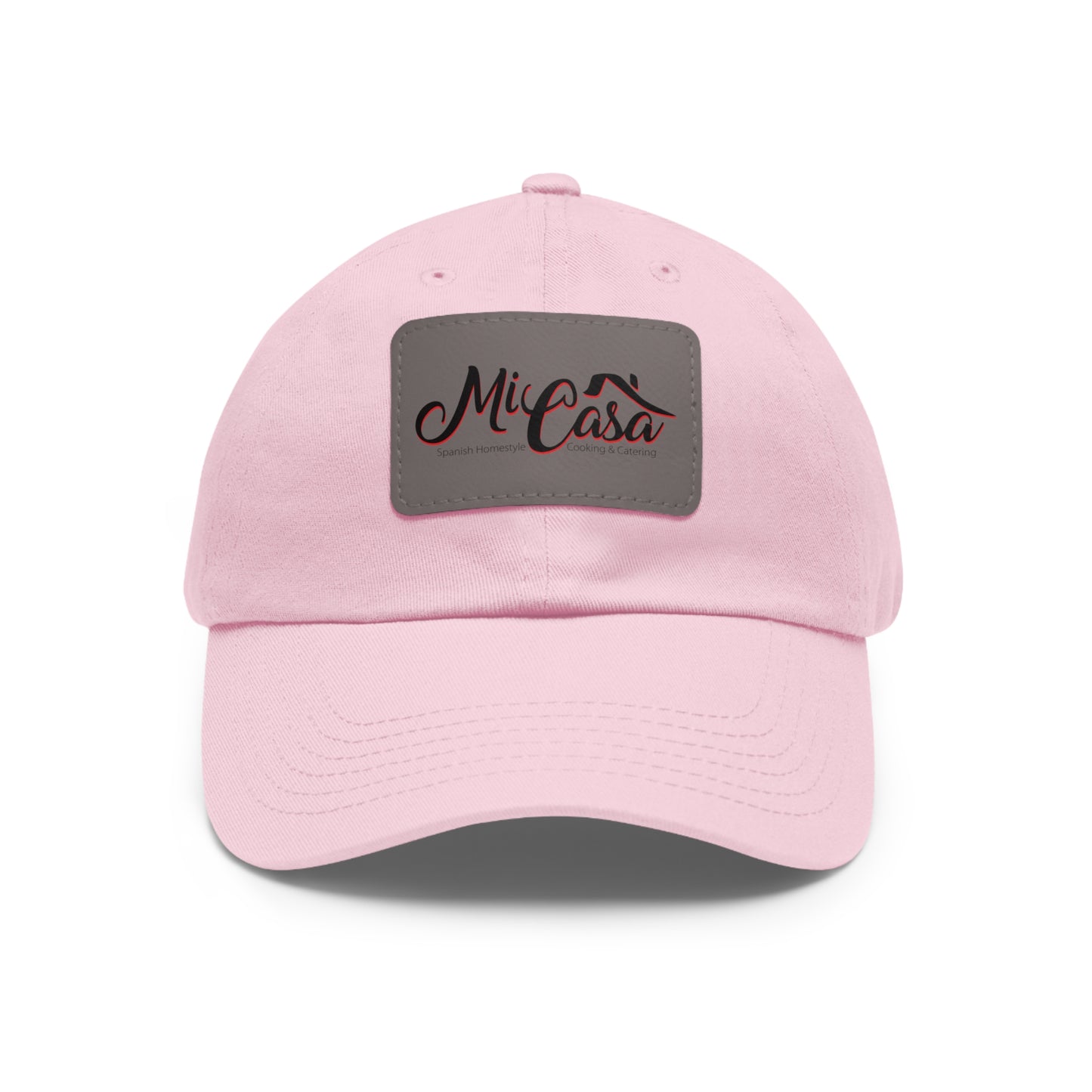 Mi Casa Logo - Dad Hat with Leather Patch (Rectangle)