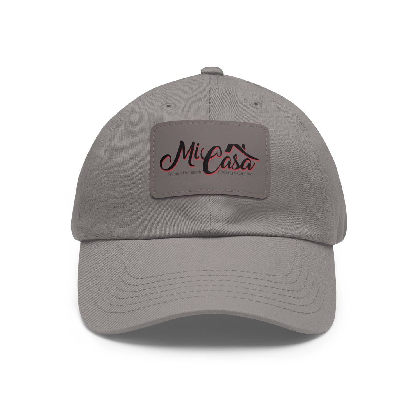 Mi Casa Logo - Dad Hat with Leather Patch (Rectangle)