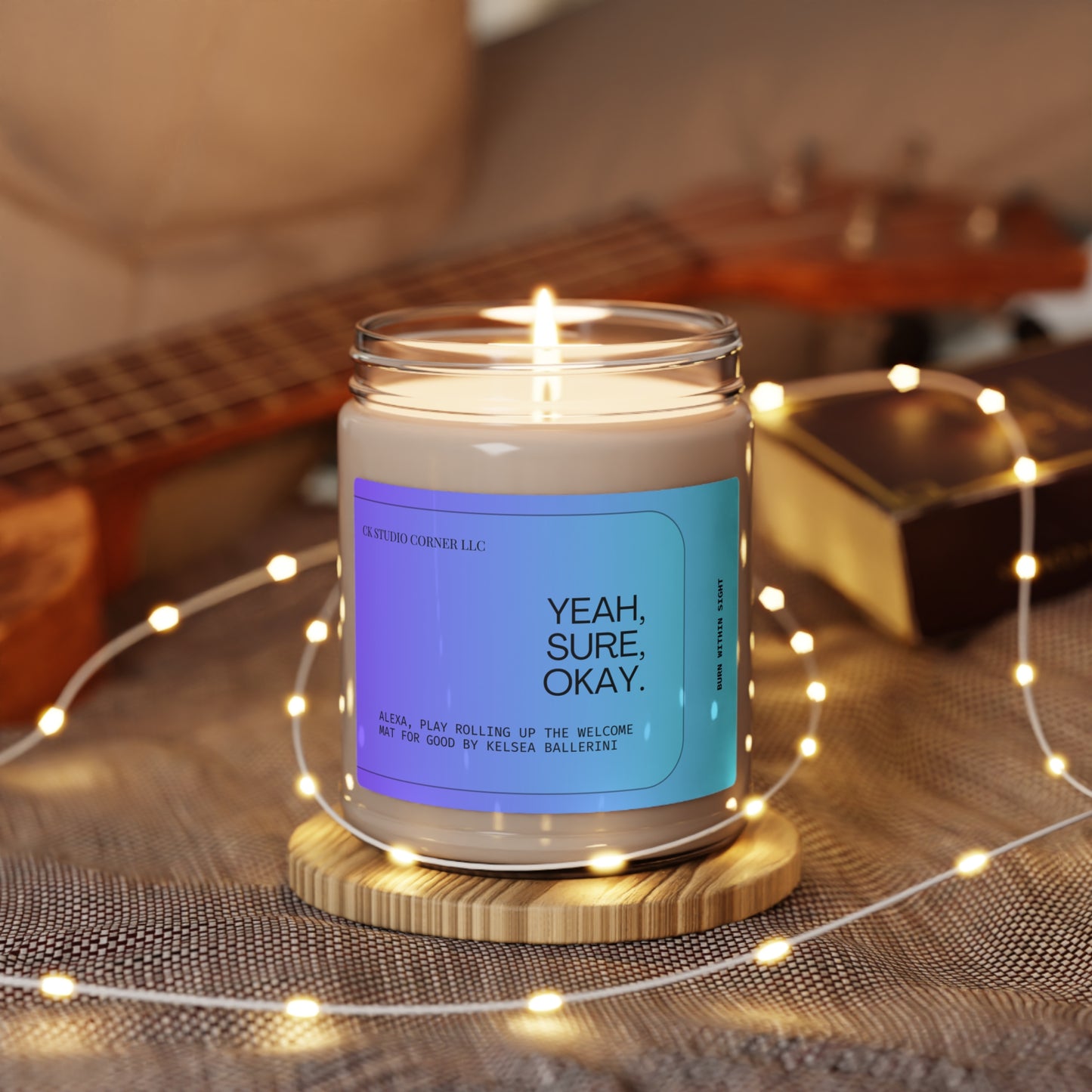 Yeah, Sure, Okay - Scented Soy Candle, 9oz