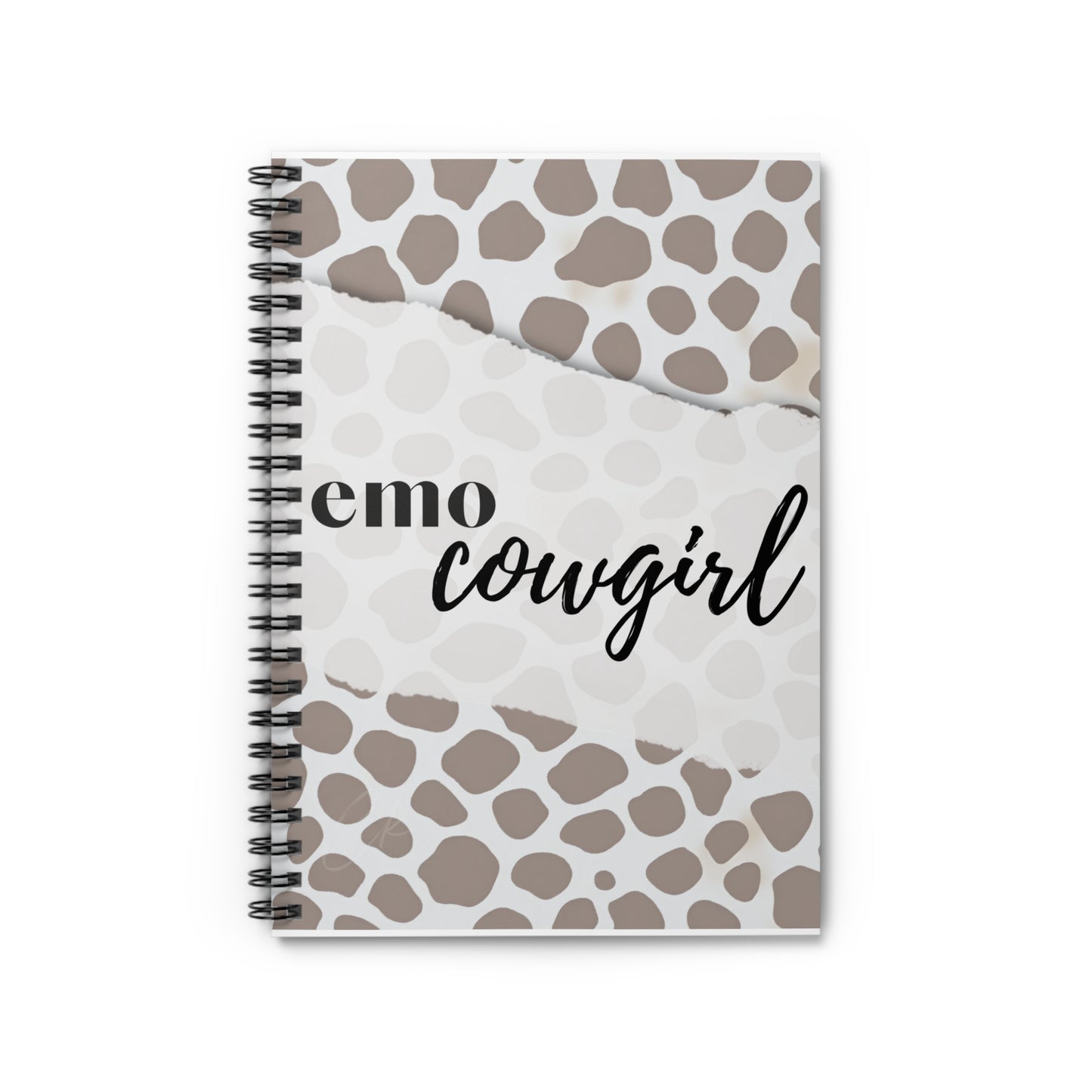 Spiral Notebook - Ruled Line - Emo Cowgirl