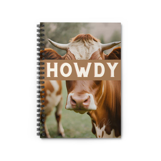 Spiral Notebook - Ruled Line - Howdy