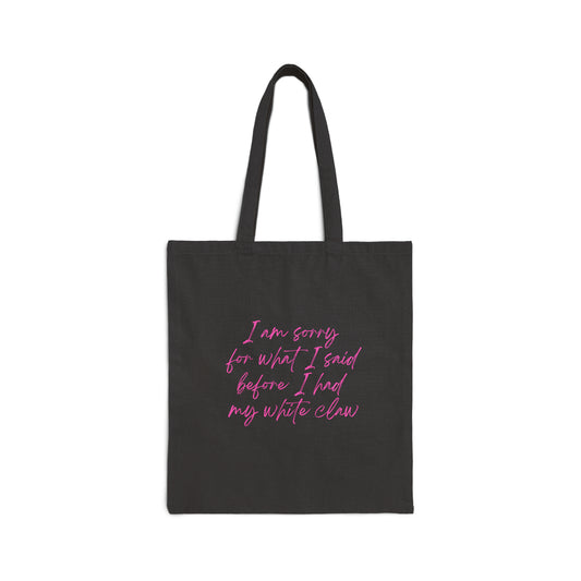 Sorry Not Sorry - Cotton Canvas Tote Bag