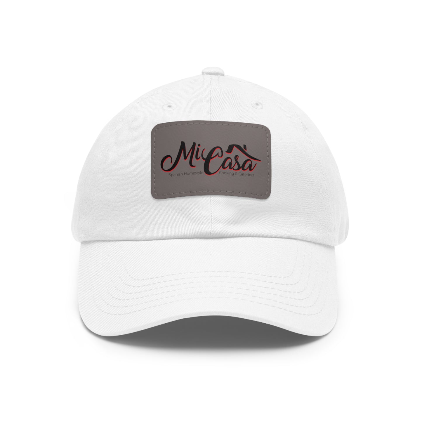 Mi Casa Logo - Dad Hat with Leather Patch (Rectangle)