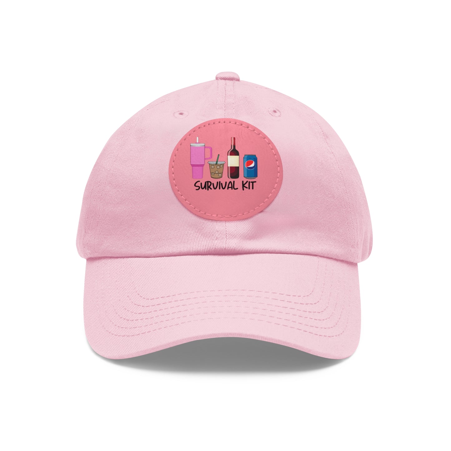 Survival - Dad Hat with Leather Patch (Round)