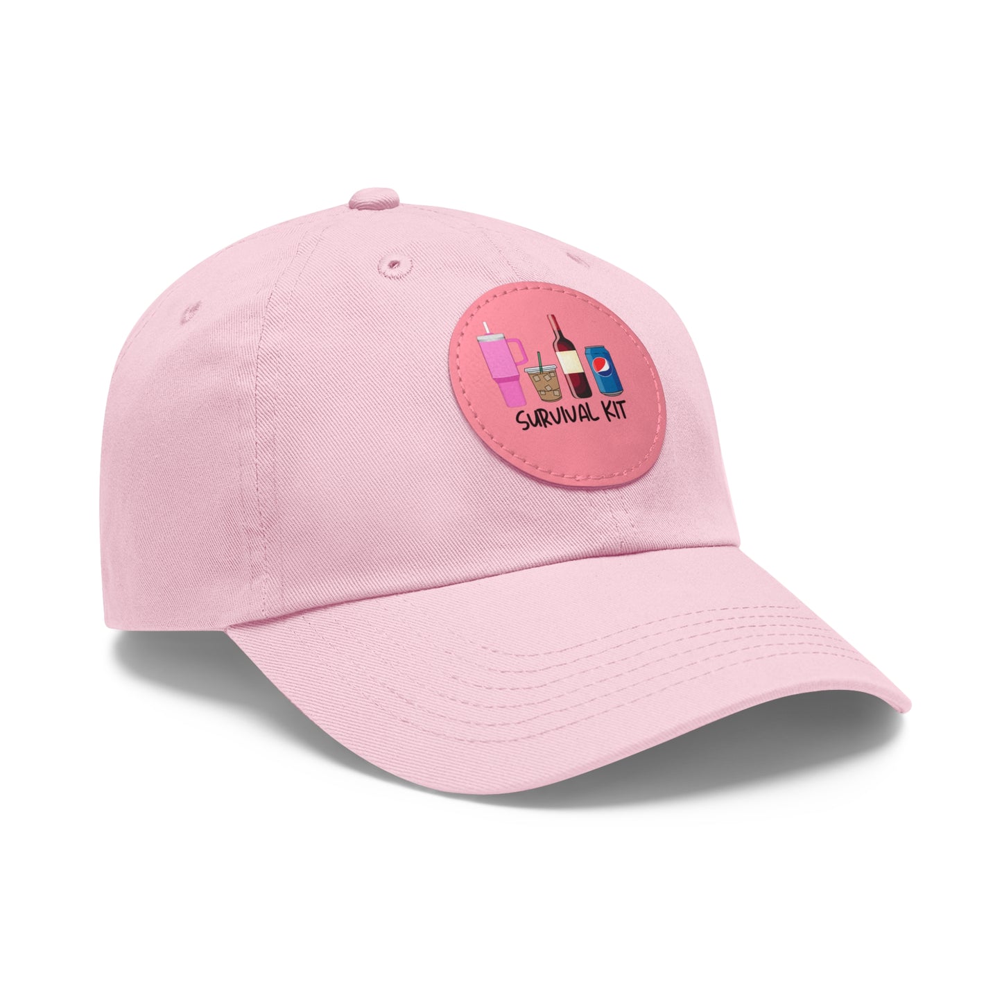 Survival - Dad Hat with Leather Patch (Round)